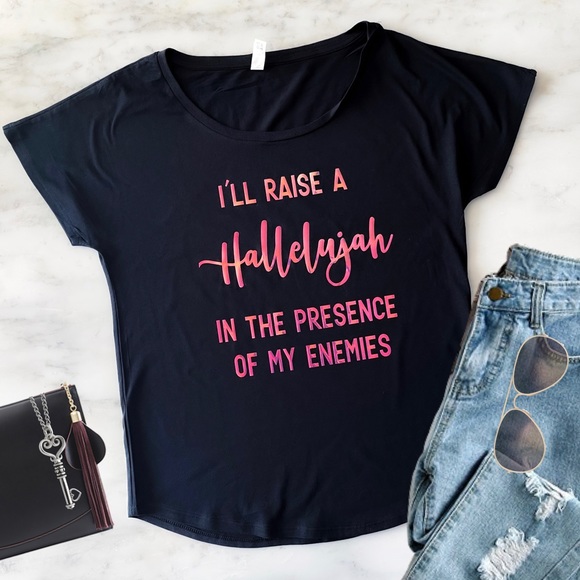 Amanda Sowards Tops - I’ll Raise a Hallelujah Christian T shirt